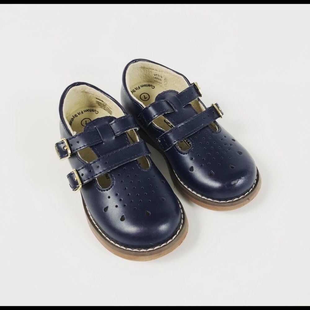 Navy Blue Mary Jane FootMates Size 7